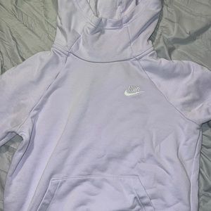 Lavender nike high neck sweatshirt.